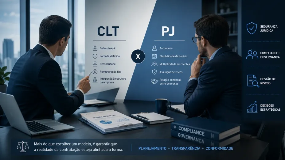 Contratação via Pessoa Jurídica (PJ): segurança jurídica, compliance ou risco trabalhista?