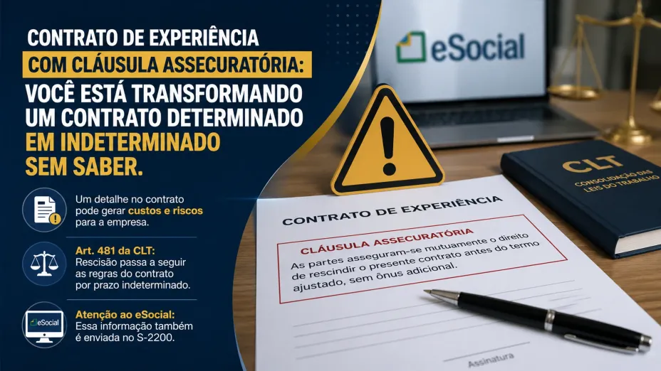Contrato de Experiência com Cláusula Assecuratória: Sua Empresa Pode Estar Transformando a Forma de Rescisão do Contrato Sem Perceber