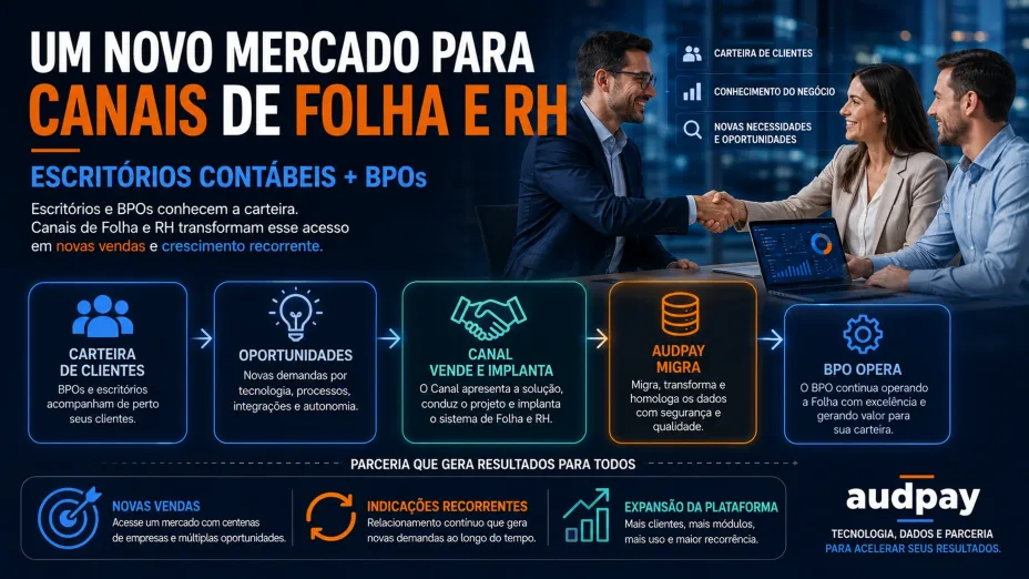 Escritórios contábeis e BPOs podem ser um novo mercado para Canais de HCM