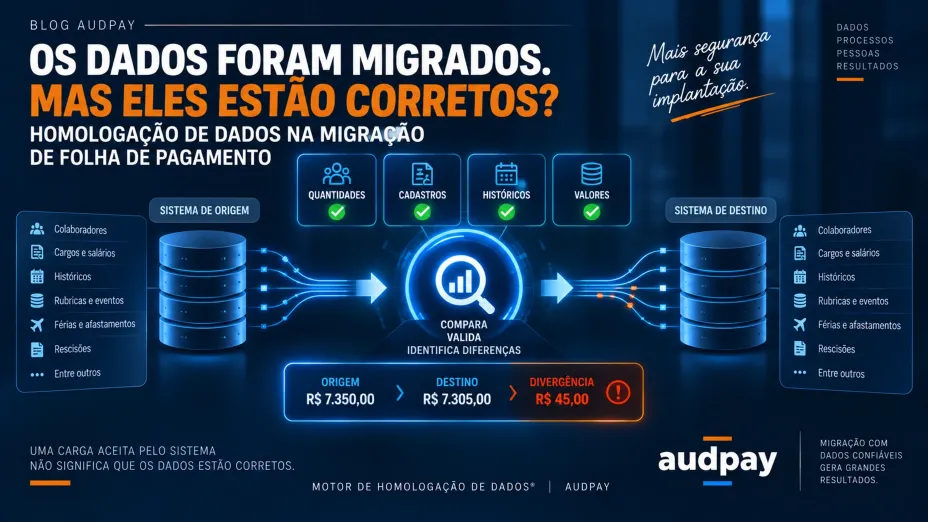 Homologação de Dados em Migrações de Folha de Pagamento: como saber se os dados migrados estão corretos?