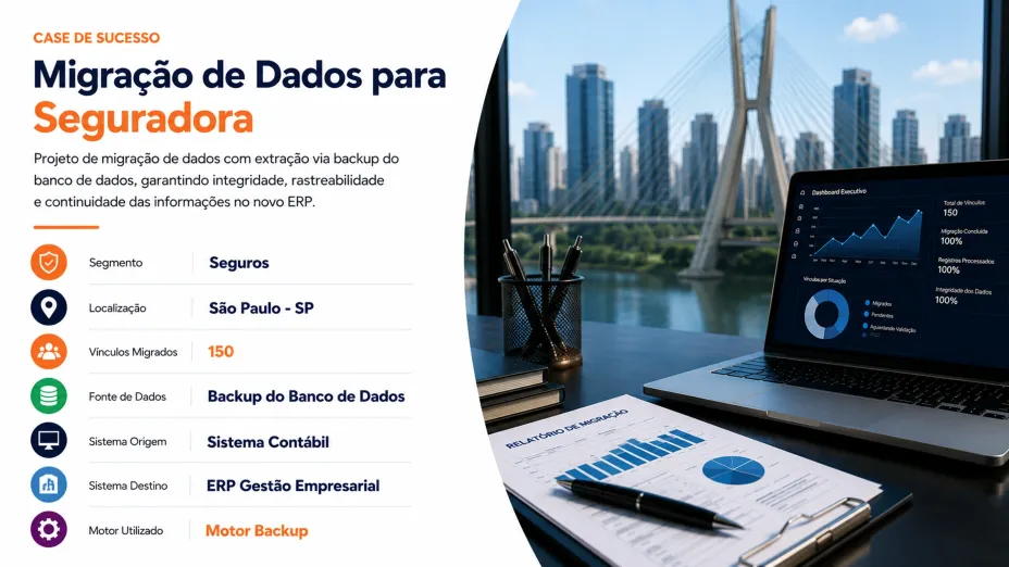 Migração de Dados entre Plataformas de Folha de Pagamento para Grupo Multinacional do Setor de Corretagem de Seguros