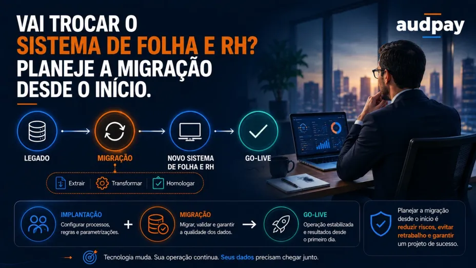 Sua Folha já é internalizada e sua empresa vai trocar de sistema HCM? Planeje a migração desde o início