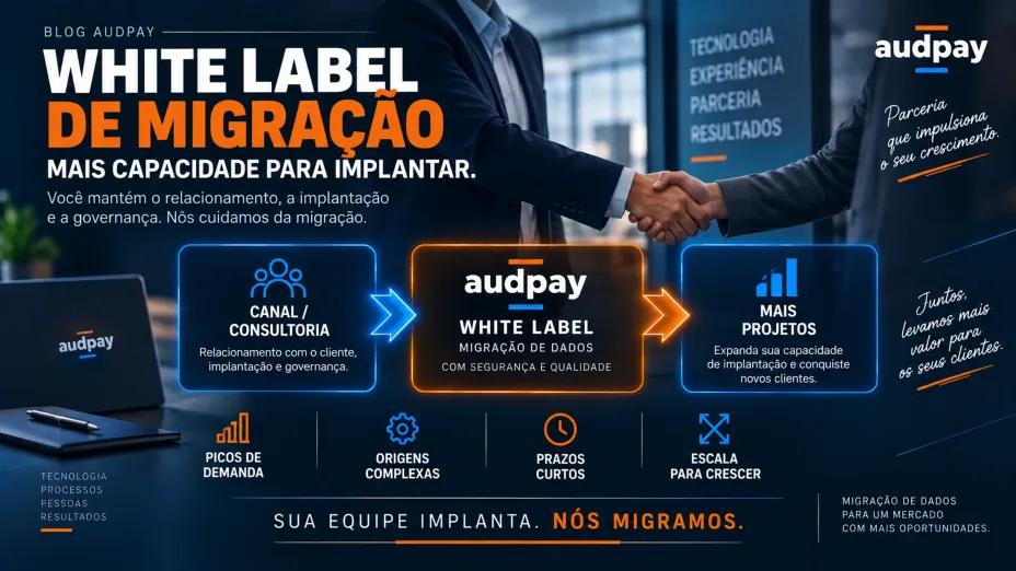 White label de migração: como Canais e Consultorias podem ampliar sua capacidade de implantação